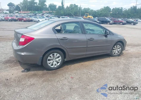 2012 Honda Civic Lx from USA, damaged, VIN JHMFB2F57CS003231